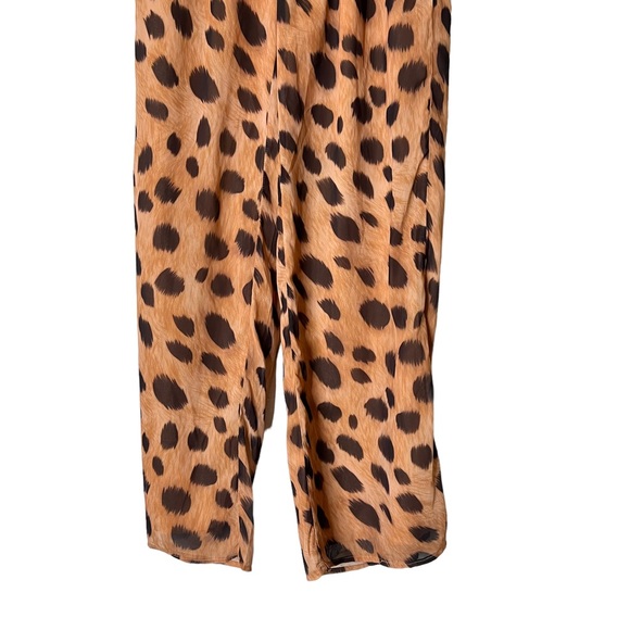 SNYDS 2 Piece Leopard Set Isle Tie Top And Pull On Pants - Picture 10 of 11